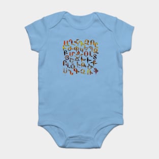 Armenian Fancy Alphabet V2 Baby Bodysuit